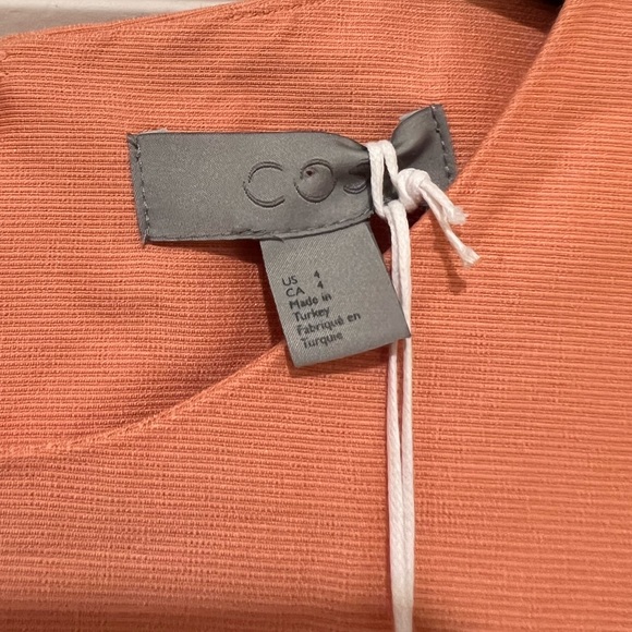 NWT COS Light Orange Dress - Picture 8 of 8